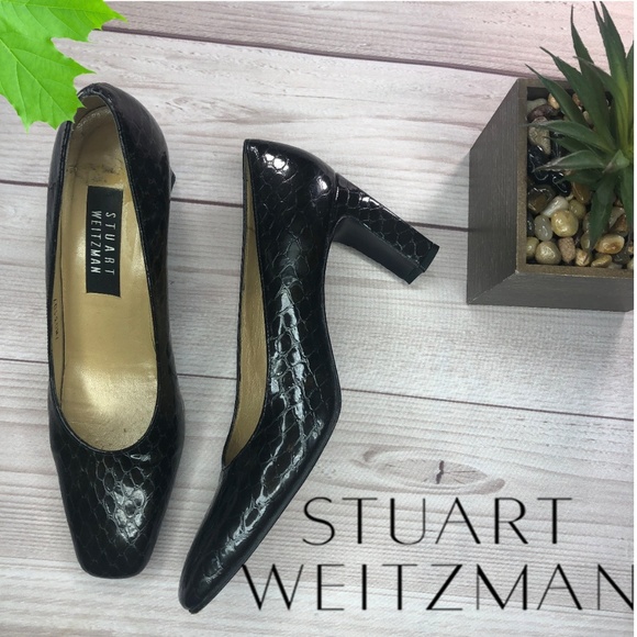 Stuart Weitzan Black Heels classic  Pumps - Picture 1 of 7